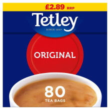 Tetley Original 80 Tea Bags 250g ( pack of 6 )
