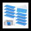 8Pcs Filter Paint Booth Filters Spray Booth Replace Filter for Airbrushing Compatible with Master/Paasche/ Enterprise 7