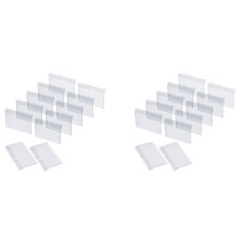 400Pcs Clear Plastic Label Holders for Wire Shelf Retail Price Label Holders Merchandise Sign Display Holder (6 x 4 cm)