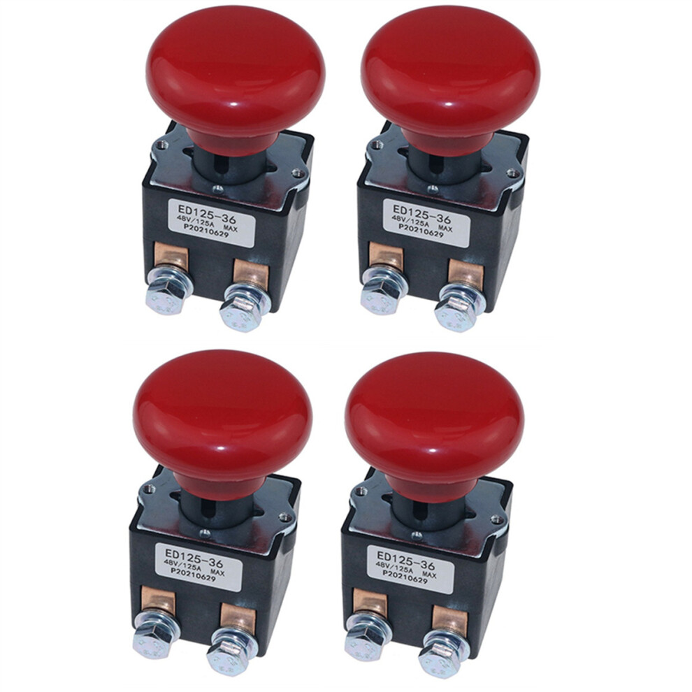 4X Ed125-36 48V 125A Emergency Disconnect Stop Switch For Ez30 E30 D40 Ez40 111551000800 4763299505903