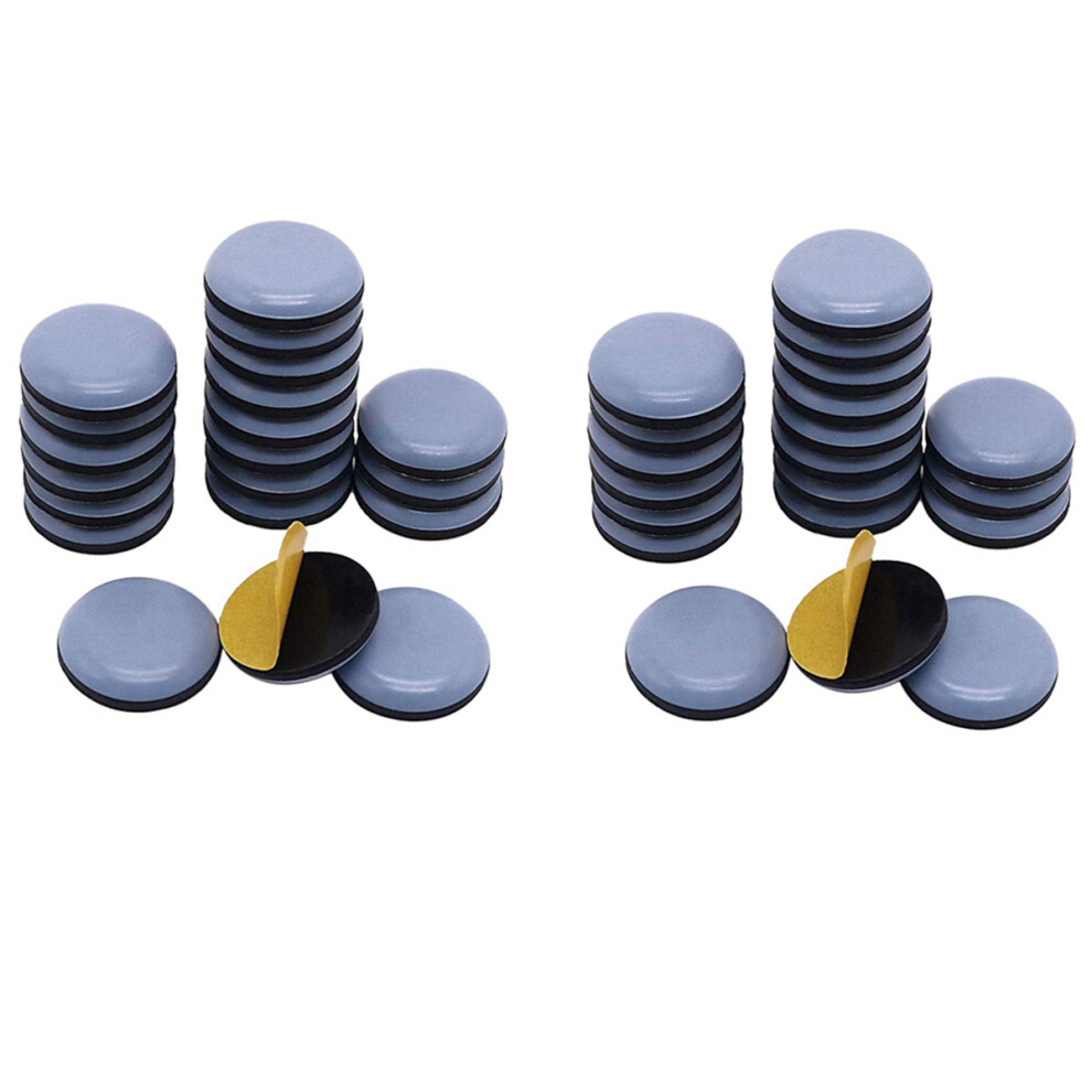 48Pcs 25Mm Furniture Glides Self Adhesive Chair Leg Sliders For Furniture Easy (Round) 4763299594501