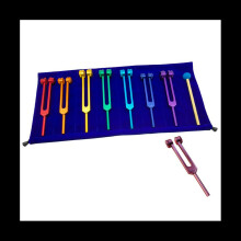 Conjunto de garfos de afinaÃ§Ão dos chakras para cura, terapia de som, manutenÃ§Ão da harmonia perfeita do corpo, mente e espÃrito
