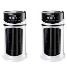 2X Portable Air Conditioner Home Mini Air Cooler Portable Air Conditioner for Office 6 Gears Wind Black White