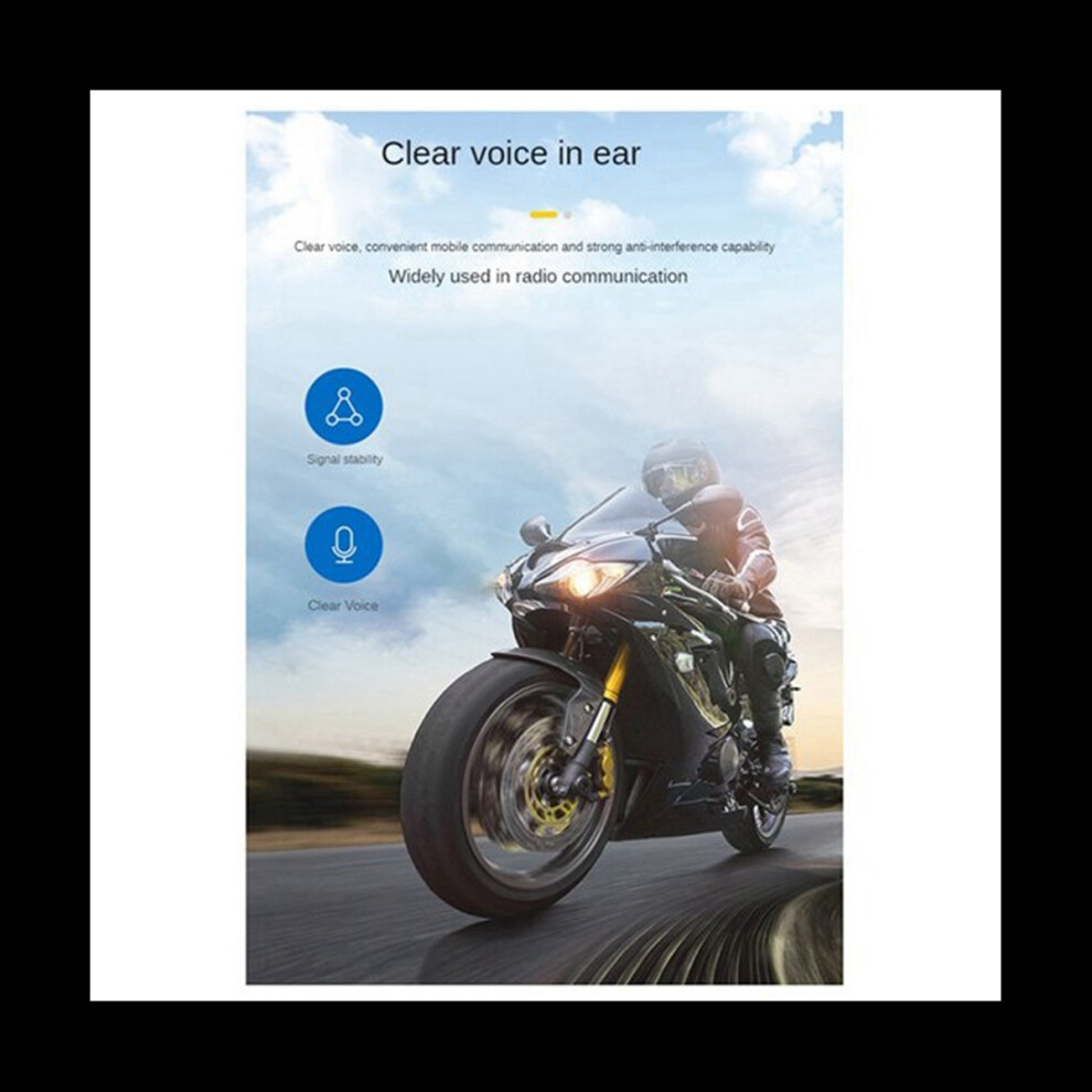 Lx2 Bluetooth5.0 Helmet Headset Wireless Hands-Free Call Motorcycle Helmet Waterproof Headset Stereo Bluetooth Headset A 4763299580511