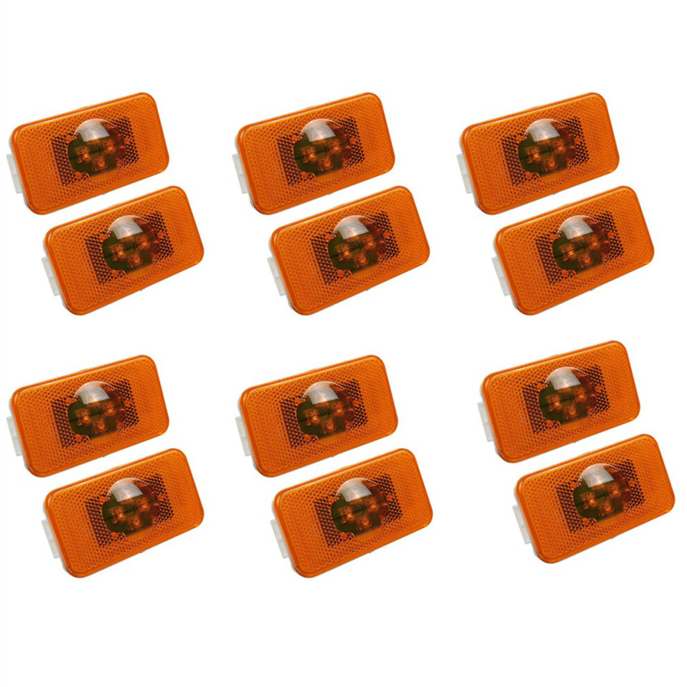 12Pcs 24V Car Truck Led Side Marker 4Leds Indicator Warning For Trucks Fm/ Light 4763299517081