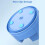 Rotating Pen Pencil Holder Desk-Organiser -Pencil Pots Makeup Brush Holder with 11 Compartments for Home Blue 5
