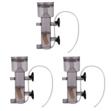 3X 600L/H Mini Aquarium Marine Fish Coral Tank Internal Hang on Air Protein Skimmer with Wood Air Stone Tubing