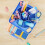 Rotating Pen Pencil Holder Desk-Organiser -Pencil Pots Makeup Brush Holder with 11 Compartments for Home Blue 7