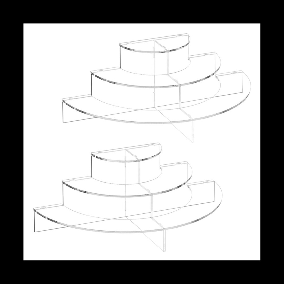 Acrylic Risers for Display,Acrylic Display Stands,Clear Risers for Collectible Display Cupcake Display Stand for Dessert