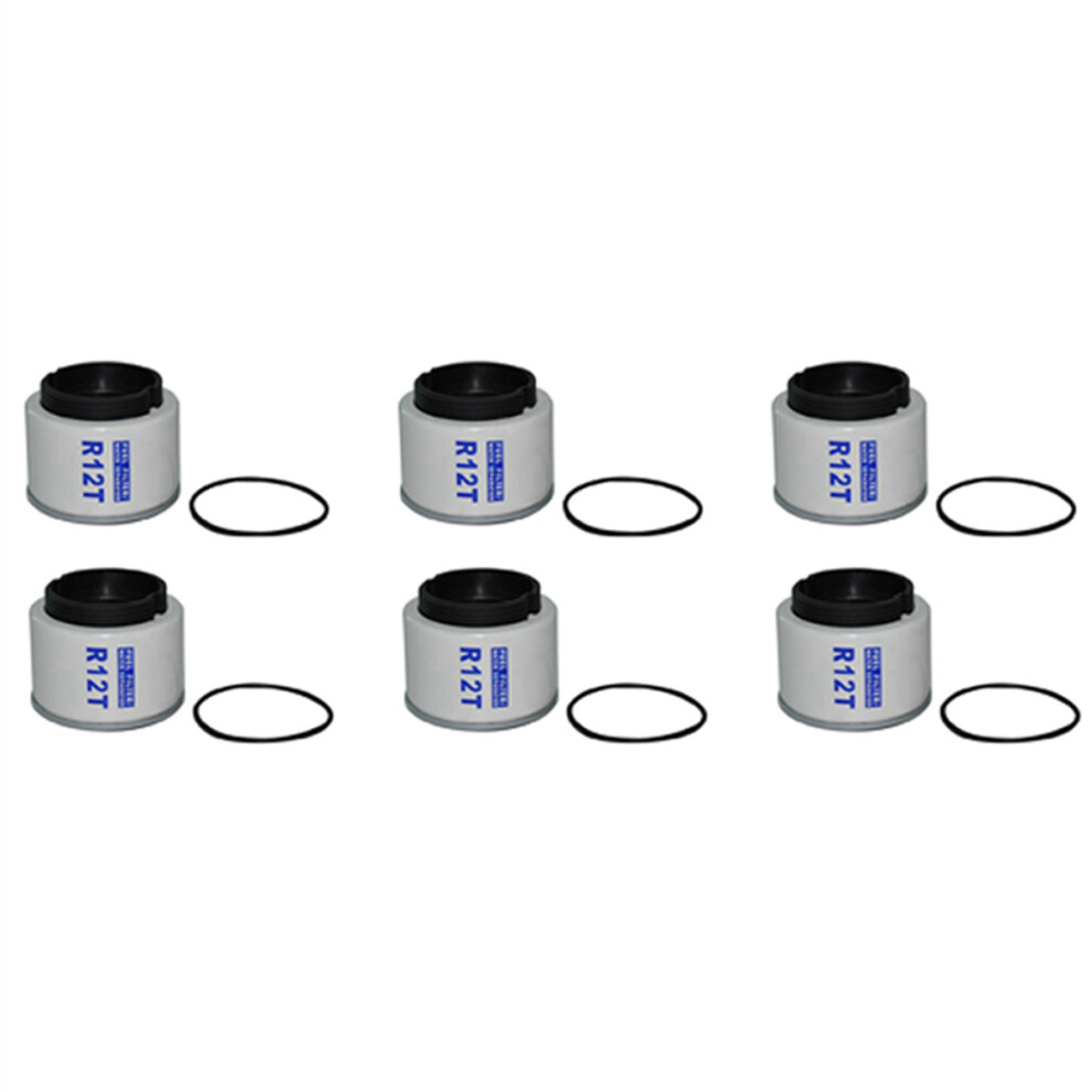 6Pcs For R12 R12s R12t Racor 140R 120At S3240 Npt Zg1 / 4-19 Sfc-8801-10 Fuel Water Separator Filter 4763299584649