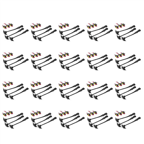 60Pcs External LED Lights Decoration, LED Front Grille Lights for 04-19 F250 Grille Running