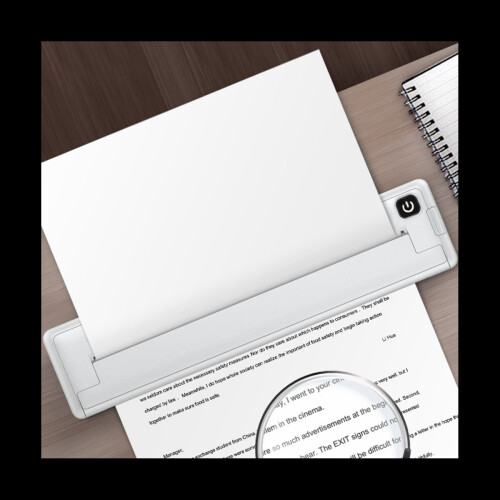 Portable Printers Wireless A4 Thermal Printer Inkless Pocket Photo Document Printer Bluetooth Travel Printer for Home 2