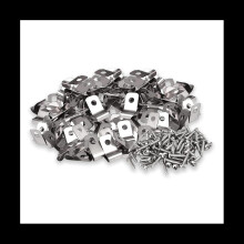 Fence Wire Fence Clips Agricultural Fencing Mounting Clips, Stainless Steel Screw Wire With Screws (100Pcs)
