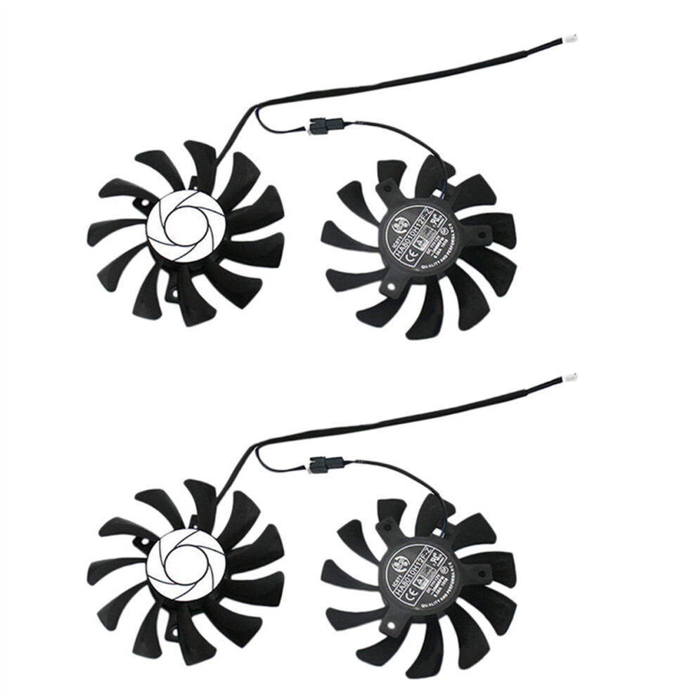 Ha8010h12f-Z 75Mm 2Pin Gtx1050ti Gpu Cooler Dual Fan For Geforce Gtx 1050Ti Gtx-1050-Ti-4Gt-Oc(4Pcs) 4763299592101