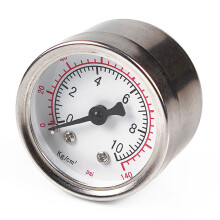 2X Universal Fuel Pressure Gauge 1/8 NPT(140 Psi) with 3/8 Inch Fuel Line Fuel Pressure Gauge Sensor T-Fitting Adapter