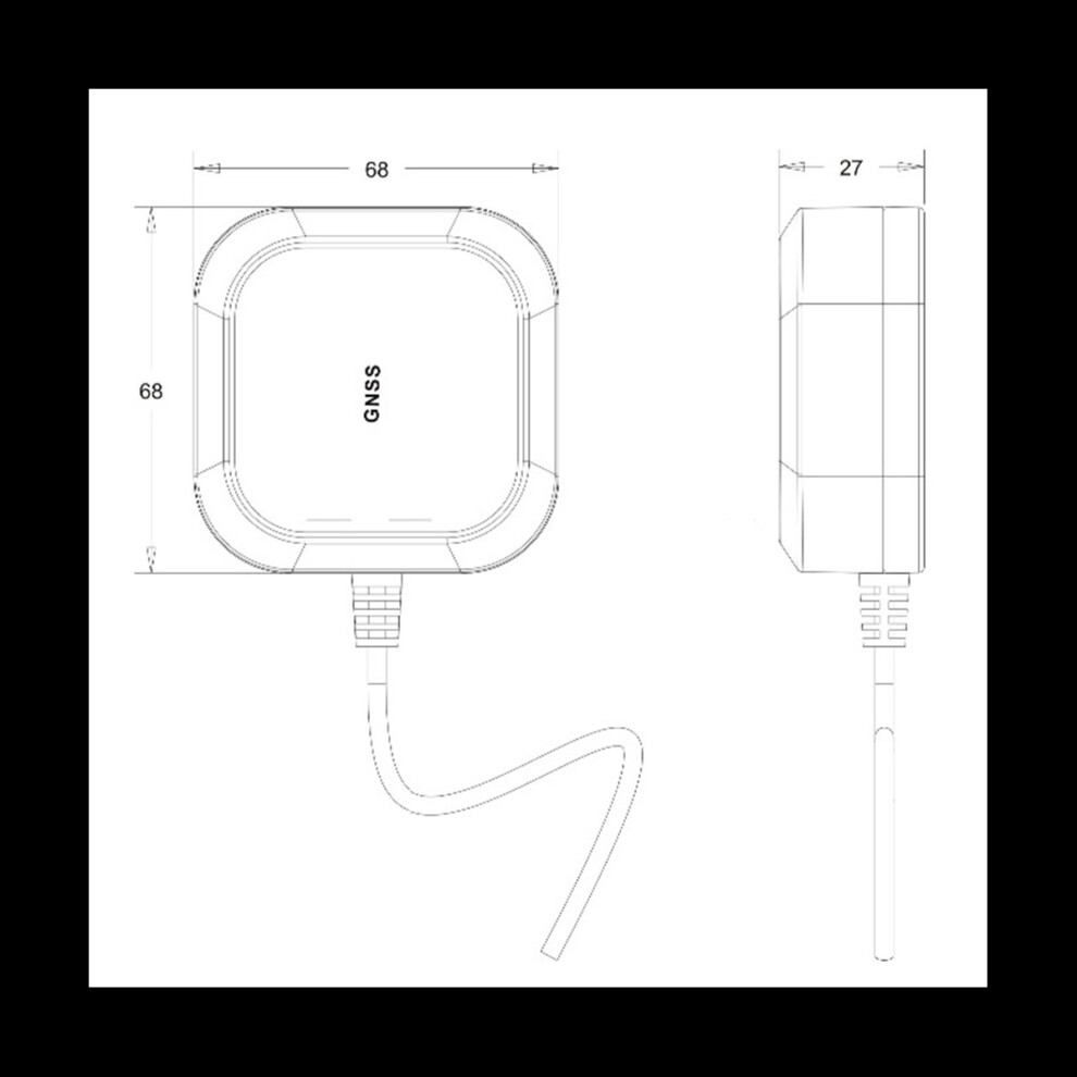 TOPGNSS High Precision GNSS Antenna,RTK GPS Antenna,UAV-UGV High Precision Gain for ZED-F9P ANN-MB-00 RTK Antenna(D) 