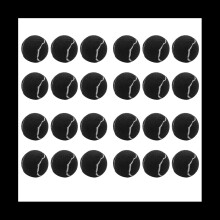 24Pcs Pack Tennis Balls Wear-Resistant Elastic Training Balls 66mm Ladies Beginners Practice Tennis Ball,Black