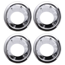 4x Front Fog Light Cover Abs Chrome for Navara / Frontier D40 07-13