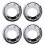 4x Front Fog Light Cover Abs Chrome for Navara / Frontier D40 07-13 1