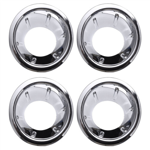 4x Front Fog Light Cover Abs Chrome for Navara / Frontier D40 07-13