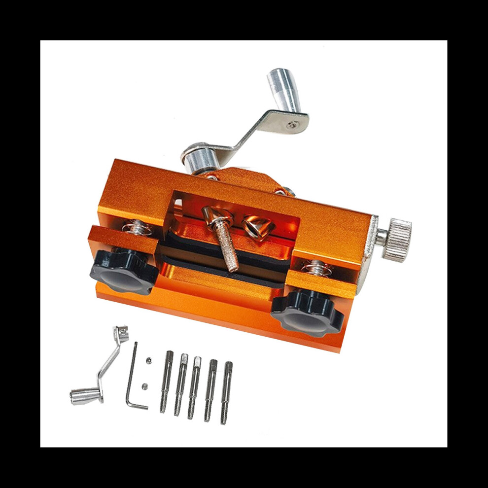 Portable Chainsaw Sharpening Jig Aluminium Alloy Chainsaw Sharpener With Grinder Chain Saw Drill Sharpen Tool 4763299515056