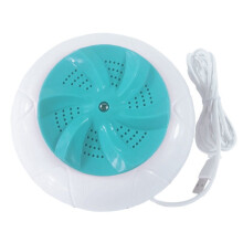 Portable Mini Turbo Washing Machine, Ultrasonic Technology Vortex Washer for Home Travel Clean Clothes Dirt,Green