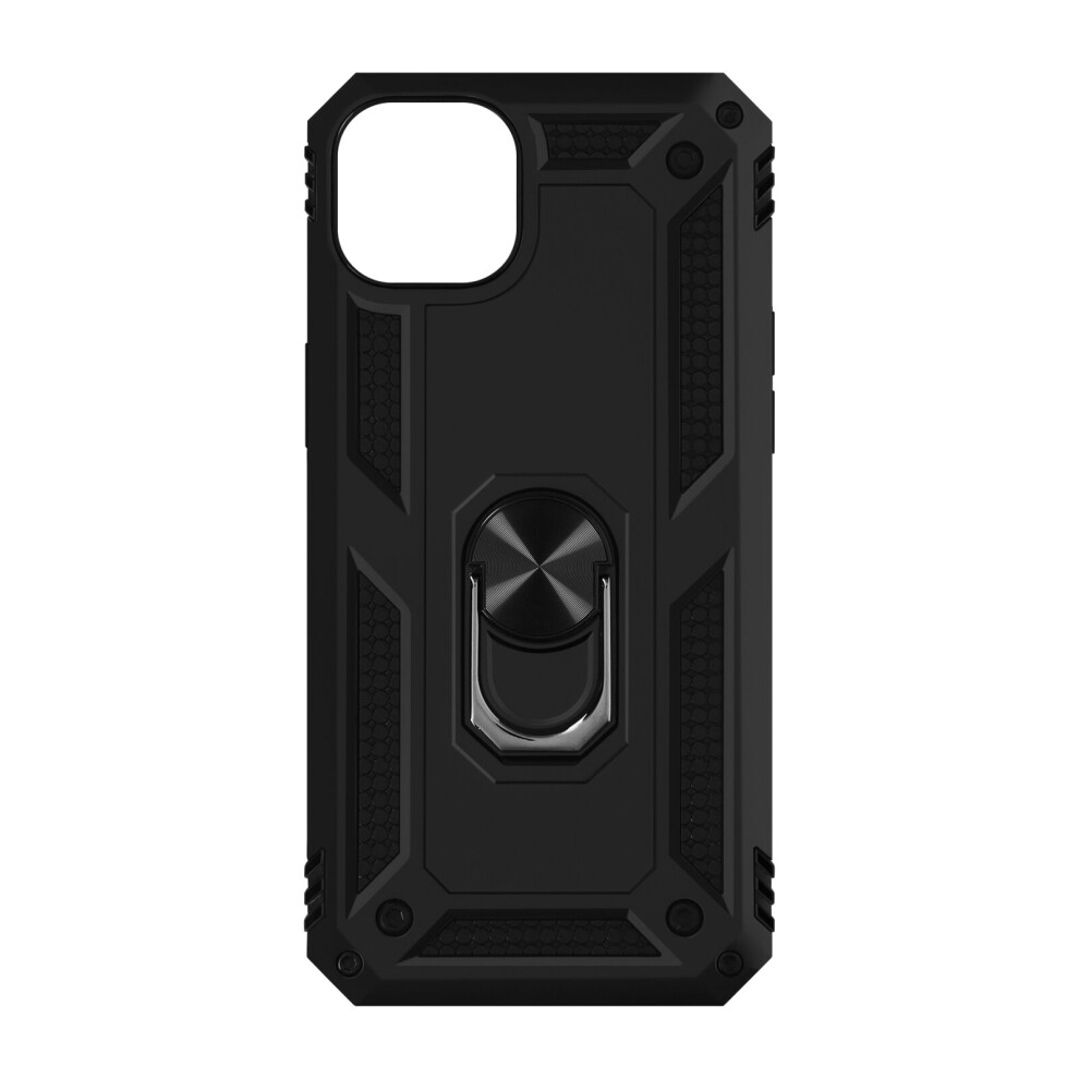 Case For Iphone 15, Hybrid Shockproof With Magnetic Ring Stand, Black 3662427878227