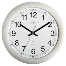 Acctim Clock Radio Controlled Silver