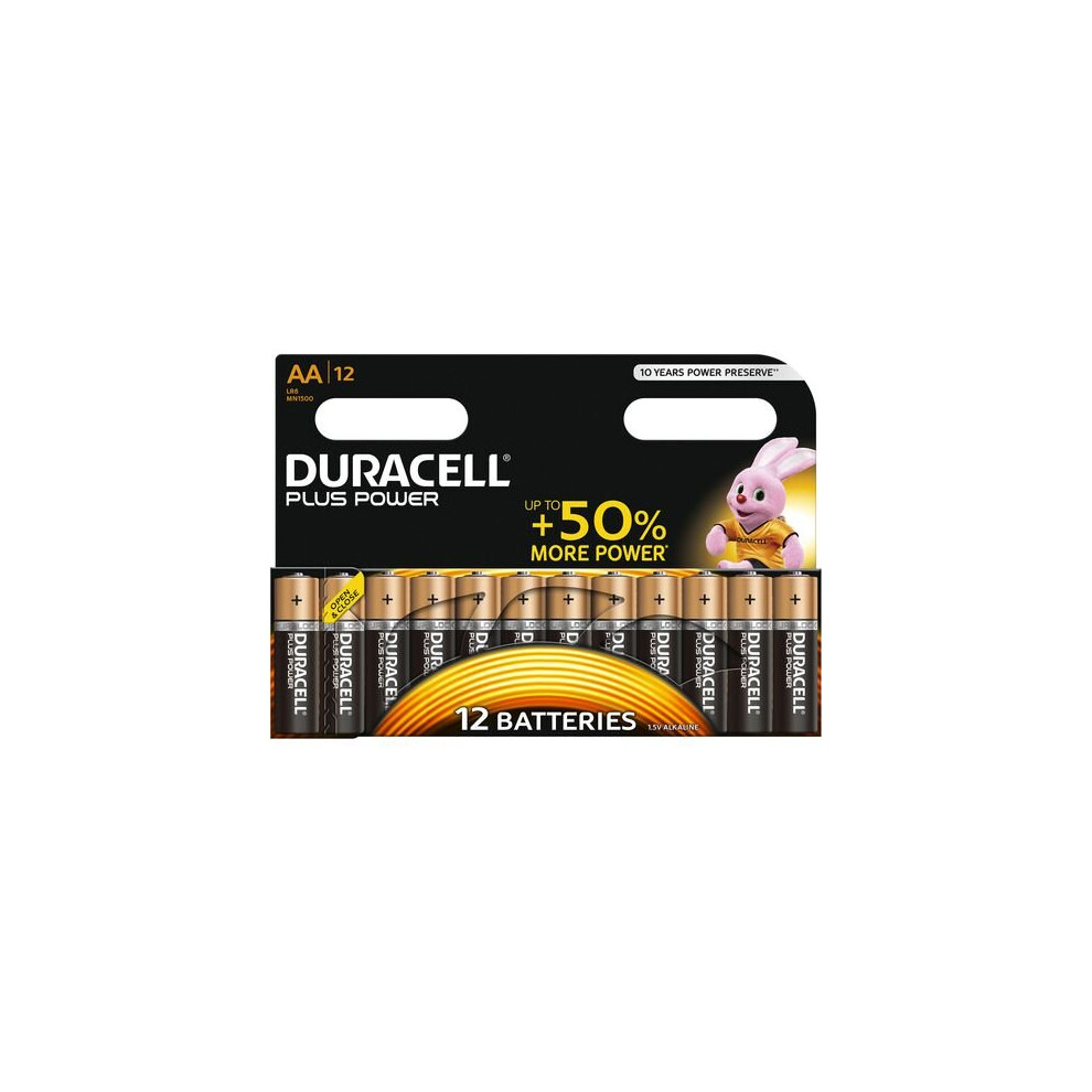 Duracell Battery Plus Power AA 12 Pieces