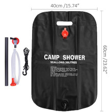 20L Outdoor Camping Shower Bag Water Bags Solar He