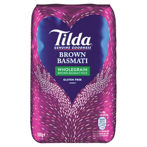 Tilda Brown Basmati 500g ( pack of 8 )