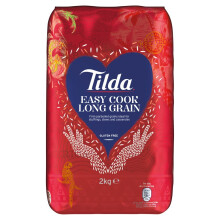 Tilda Easy Cook Long Grain 2kg ( Pack of 4 )