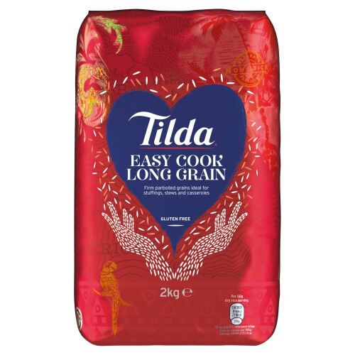 Tilda Easy Cook Long Grain 2kg ( Pack of 4 ) 1