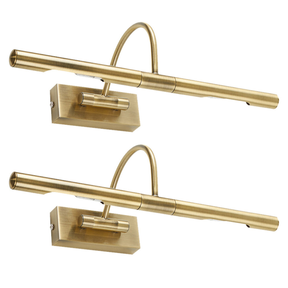 Capri Pair of Gold Indoor Wall Lights