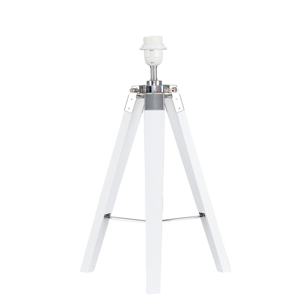 Clipper Tripod White Table Lamp Base