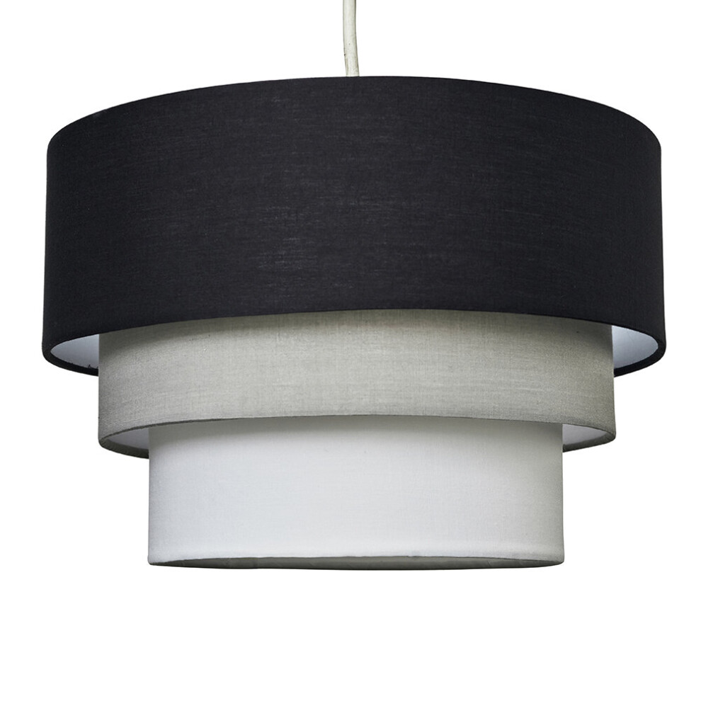 Aztec Pyramid 3 Tiered Black Ceiling Pendant Shade