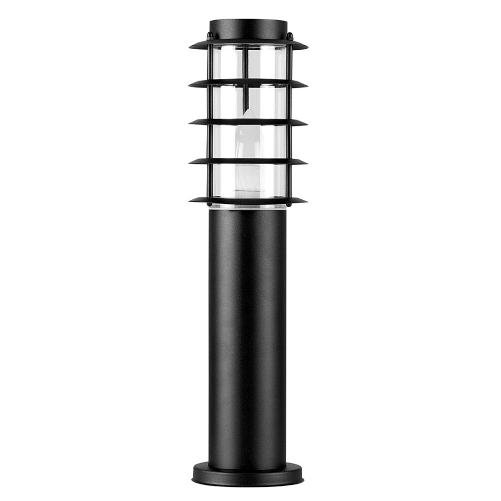 Wharf Black Outdoor Bollard Light