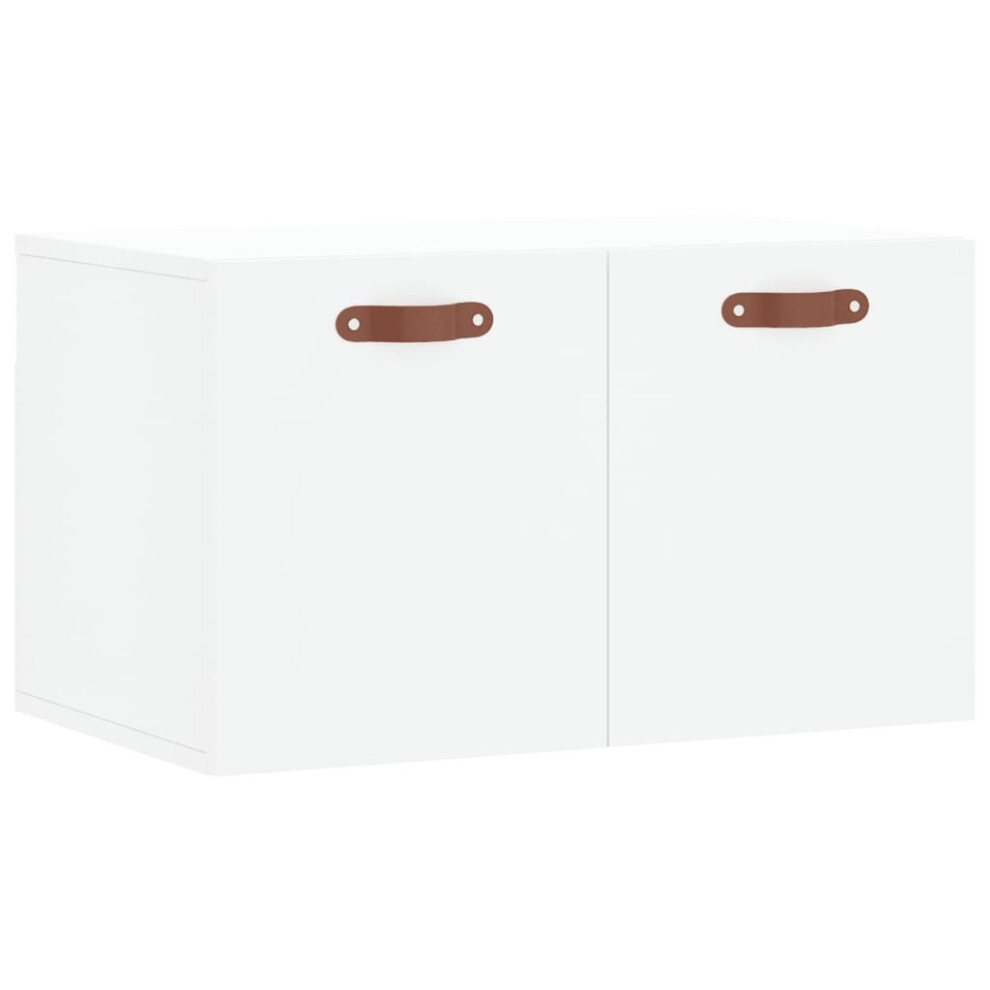 vidaXL Wall Cabinet Storage Cabinet Display Cabinet White Engineered Wood