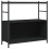 VidaXL vidaXL Bookshelf Display Storage Unit Bookcase Black Engineered Wood and Iron 2