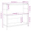 VidaXL vidaXL Bookshelf Display Storage Unit Bookcase Black Engineered Wood and Iron 9