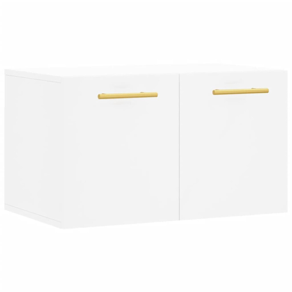 vidaXL Wall Cabinet Storage Cabinet Display Cabinet White Engineered Wood