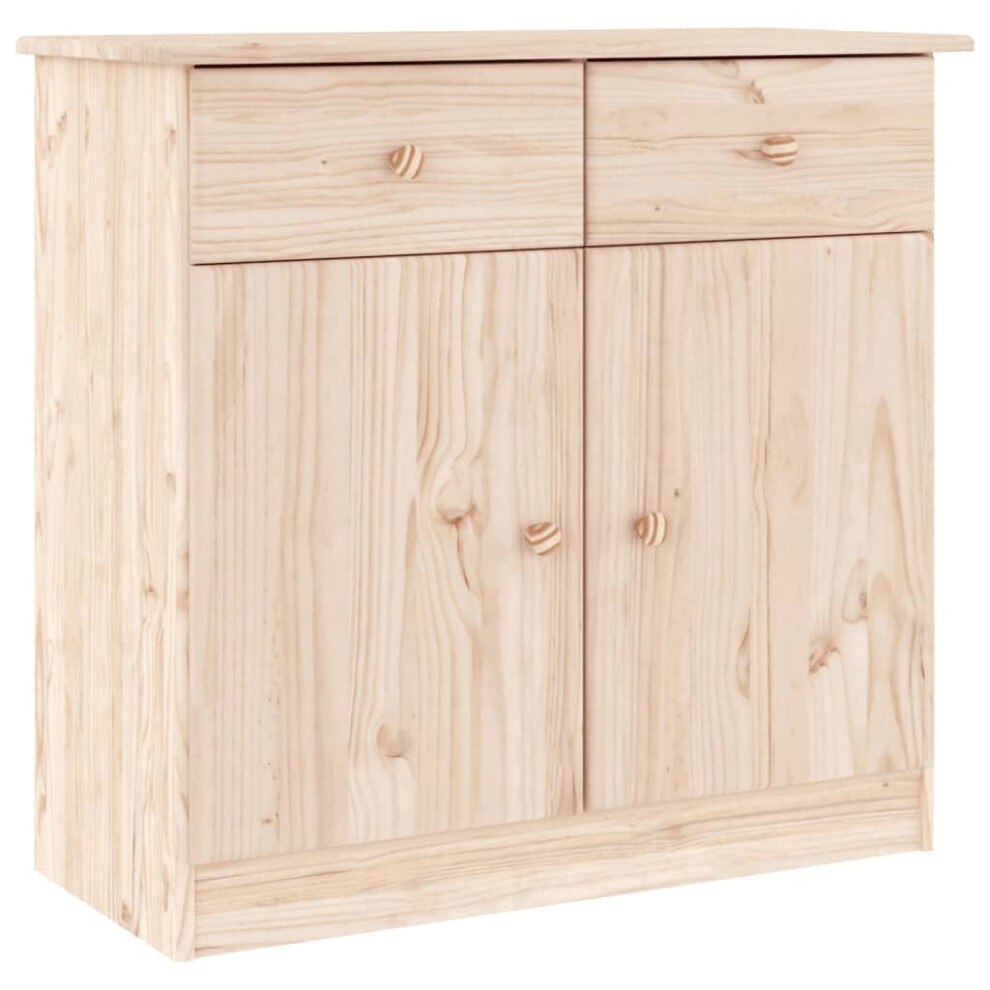 Vidaxl (Brown) Sideboard Storage Cupboard Side Cabinet Buffet Alta Solid Wood Pine