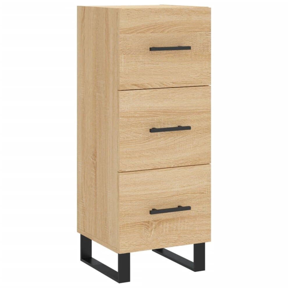 vidaXL Sideboard Storage Side Cabinet Cupboard Sonoma Oak Engineered Wood