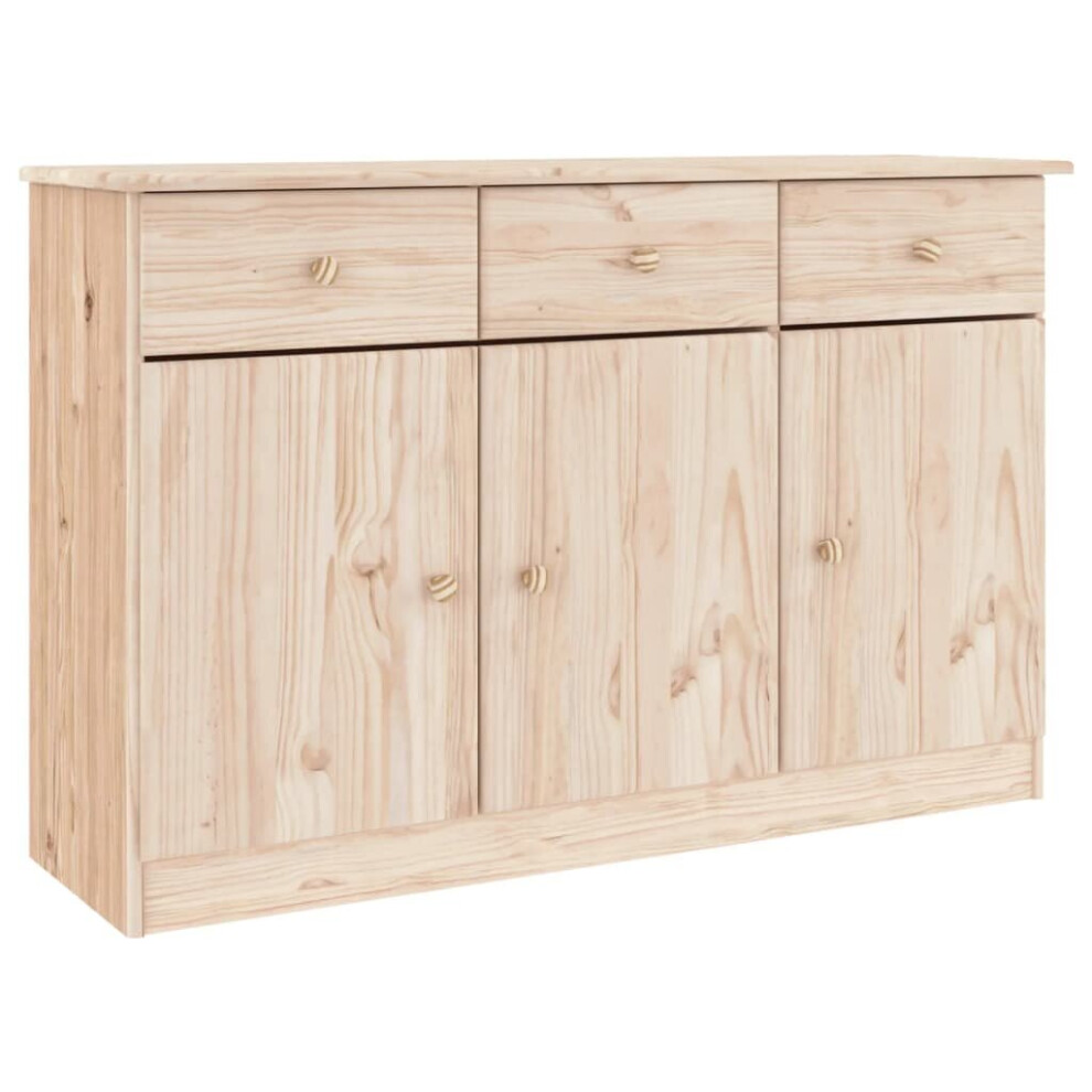 Vidaxl (Brown) Sideboard Storage Cupboard Side Cabinet Buffet Alta Solid Wood Pine
