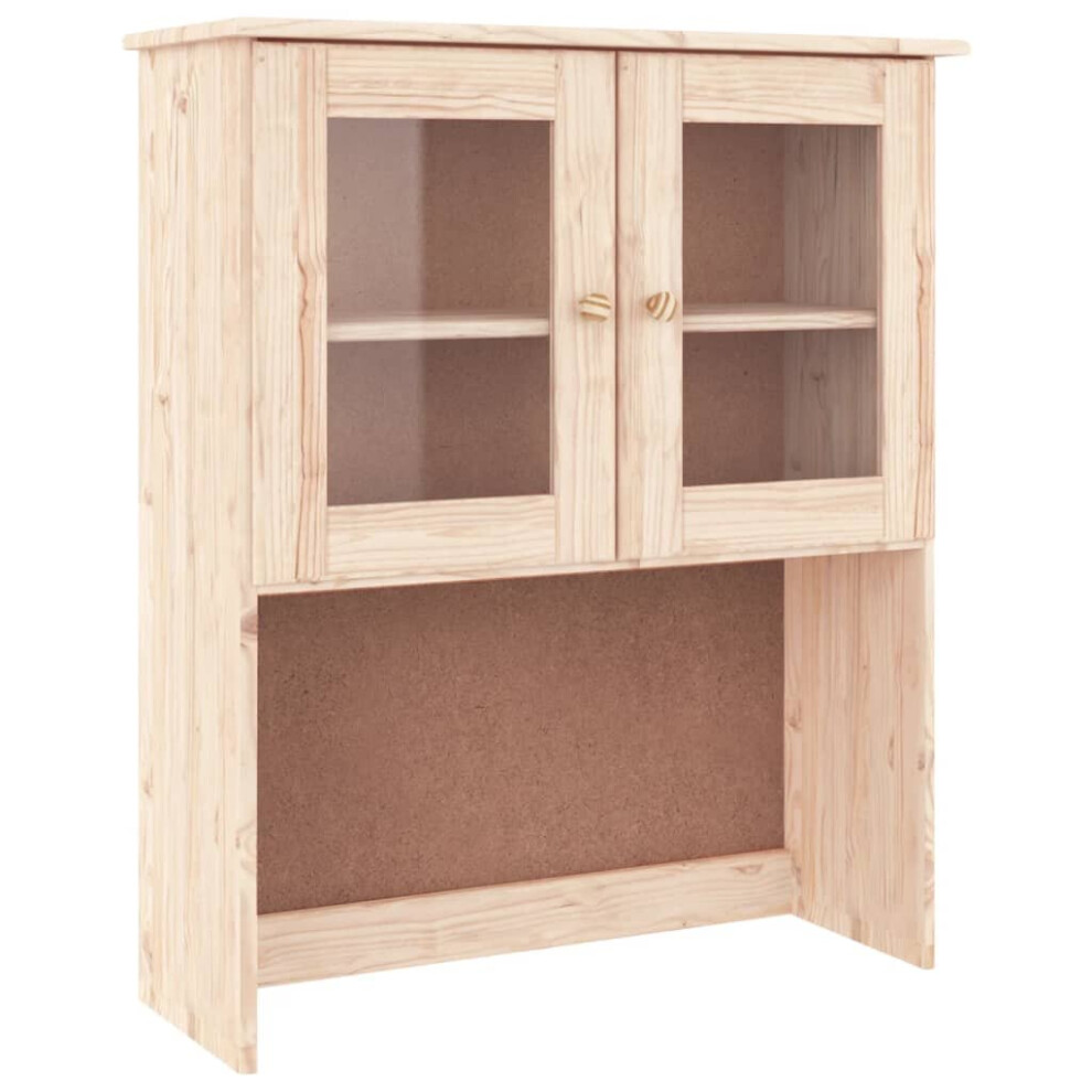 Vidaxl (Brown) Dresser Top Wooden Kitchen Shelf Top For Highboard Alta Solid Wood Pine