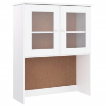 (white) vidaXL Dresser Top Wooden Kitchen Shelf Top for Highboard ALTA Solid Wood Pine