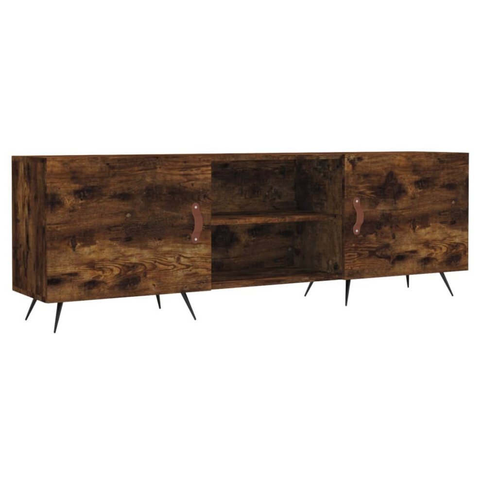Vidaxl Tv Cabinet Tv Unit Sideboard Media Console Smoked Oak Engineered Wood