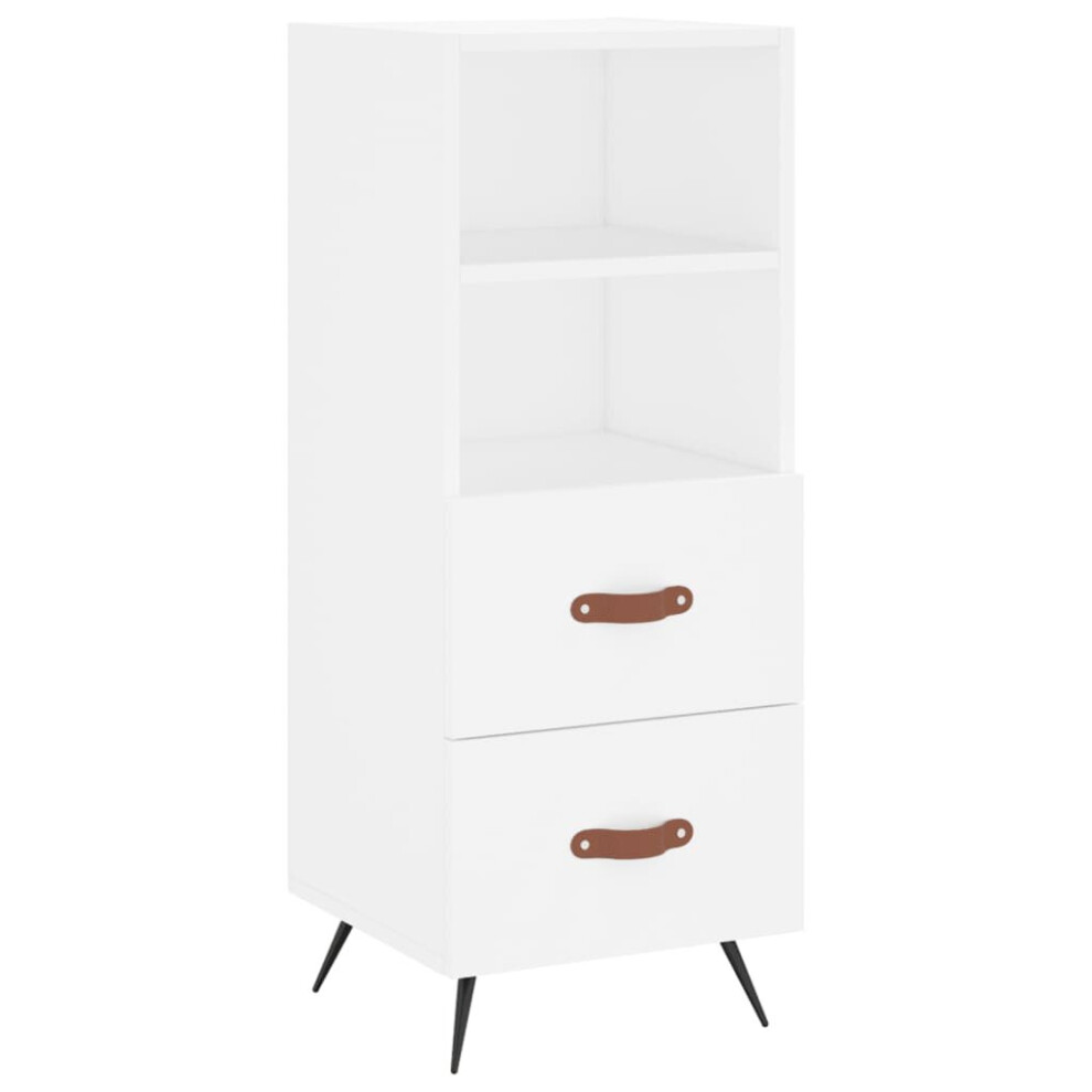 vidaXL Sideboard Storage Cabinet Cupboard Side Cabinet White Engineered Wood