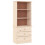 VidaXL (brown) vidaXL Bookcase Book Shelf Display Cabinet with Drawers ALTA Solid Wood Pine 2