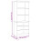 VidaXL (white) vidaXL Bookcase Book Shelf Display Cabinet with Drawers ALTA Solid Wood Pine 4